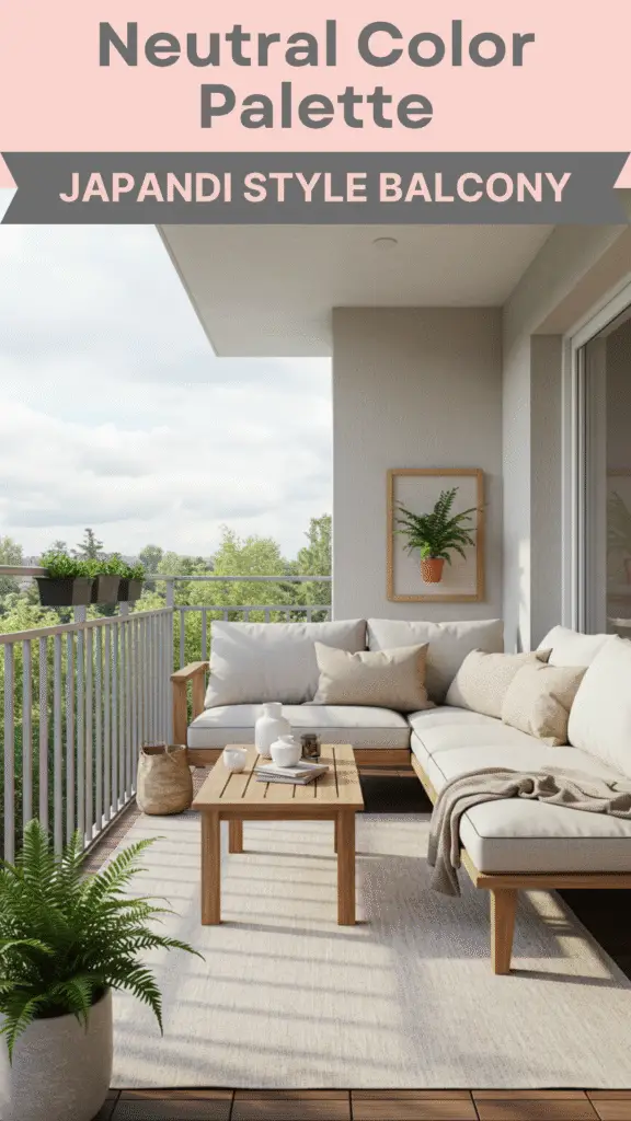 Japandi Style Balcony